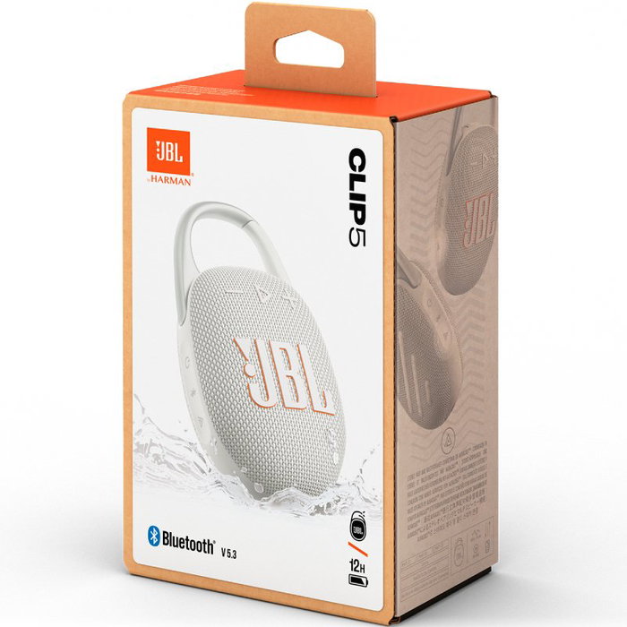 Jbl Clip 5 Altavoz Bluetooth Blanco